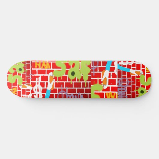 Graffitti spray Skateboard (Horizontaal)