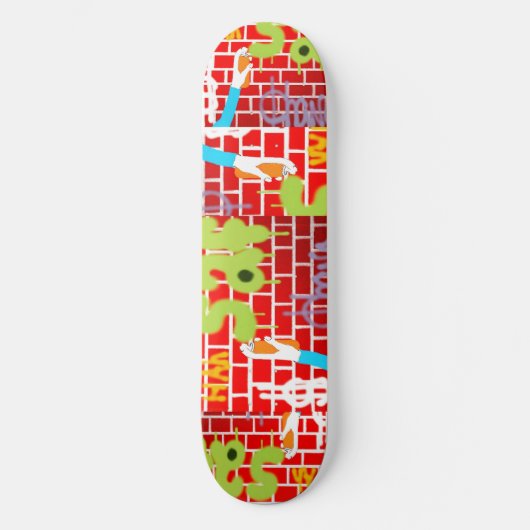 Graffitti spray Skateboard (Voorkant)