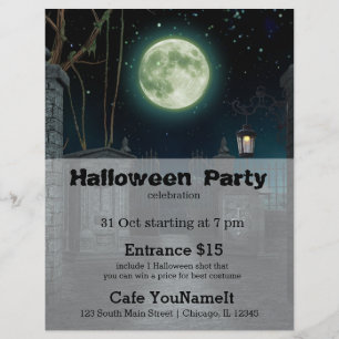 Grafheuvel Halloweenfeest Flyer