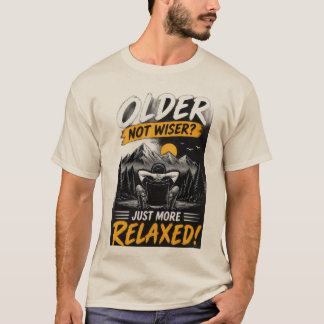 Grafiche T-shirt voor mannen 'Ouder niet wijzer'
