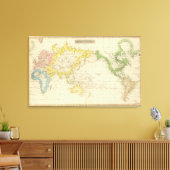 Grafiek 2 van Mercator Canvas Afdruk (Insitu (Woonkamer))