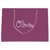 Grafiek Baby shower Gift Bag Groot Cadeauzakje (Voorkant)