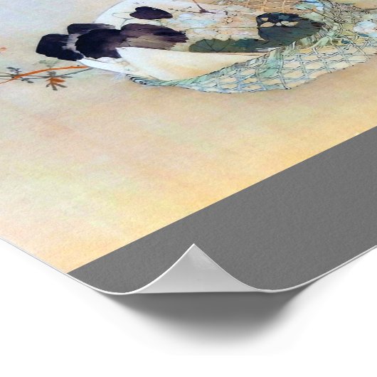 Grafiek en muis, Watanabe Seitei Poster (Hoek)