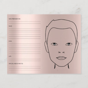 Grafiek Genderneutrale cosmetoloog Makeup Art Flyer