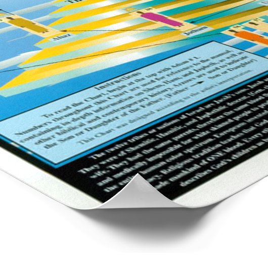 Grafiek Hamitic, Shemitic and Japheth Poster (Hoek)