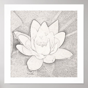 GRAFIEK LOTUS FLOWER ART POSTER