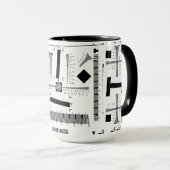 Grafiek met camera-test mok (Voorkant rechts)