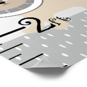 Grafiek met grijze groeigrafiek voor oerwouden bli poster (Hoek)