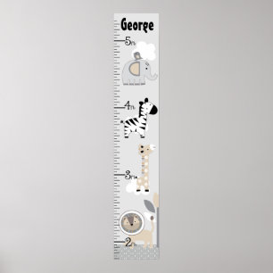 Grafiek met grijze groeigrafiek voor oerwouden bli poster