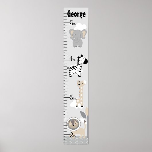 Grafiek met grijze groeigrafiek voor oerwouden bli poster (Voorkant)