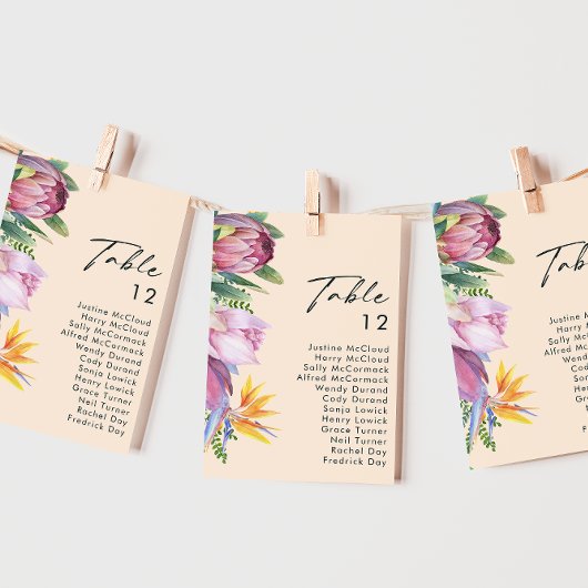 Grafiek met kleurrijke tropische platte peach