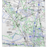 Grafiek met lage hoogte (ELUS1) Douchegordijn (Voorkant)