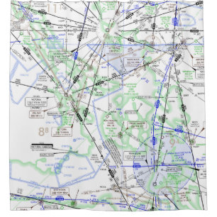 Grafiek met lage hoogte (ELUS1) Douchegordijn