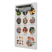 Grafiek met paddenstoelen eetbaar mini klembord (Angled2)