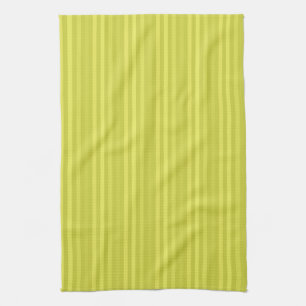 Grafiek met verticale strepen chartreuse geel patr theedoek
