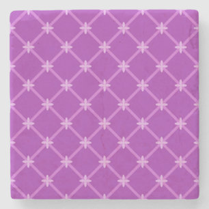 Grafiek, Paars Criss Cross Pattern Stenen Onderzetter