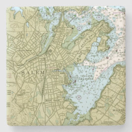 Grafiek Salem Massachusetts Stenen Onderzetter