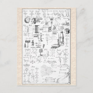 Grafiek van de Antiek optische instrumenten Briefkaart