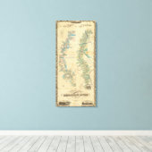 Grafiek van de benedenloop van de Mississippi Canvas Afdruk (Insitu (Houten vloer))