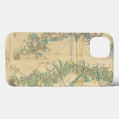 Grafiek van de benedenloop van de Mississippi Case-Mate iPhone Case (Achterkant (horizontaal))