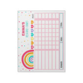 Grafiek van de Grafiek van de Reward Rainbow Perso Notitieblok (Gedraaid)