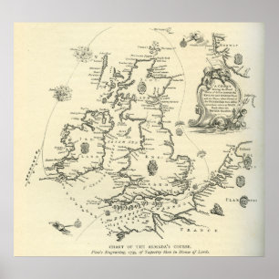 Grafiek van de koers van de Spaanse Armada Poster