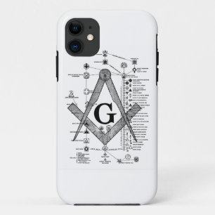 Grafiek van de Masonic Degrees iPhone 11 Hoesje