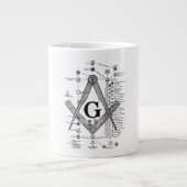 Grafiek van de Masonic Degrees Extra Grote Beker (Voorkant)