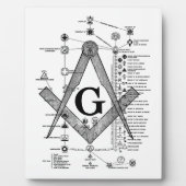 Grafiek van de Masonic Degrees Fotoplaat (Voorkant)