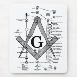 Grafiek van de Masonic Degrees Muismat