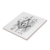 Grafiek van de Masonic Degrees Tegeltje (Zijkant)