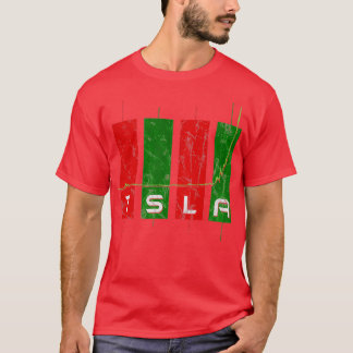 Grafiek van de TSLA-voorraad T-shirt