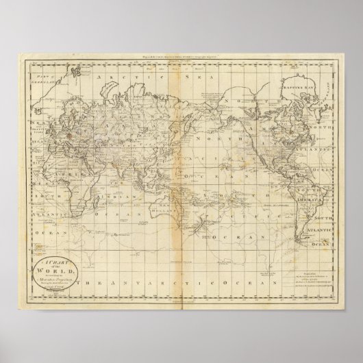 Grafiek van de wereld poster (Voorkant)