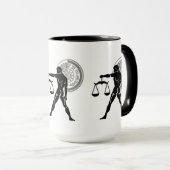 Grafiek van de zeescheepvaart mok (Voorkant rechts)