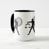 Grafiek van de zeescheepvaart mok (Voorkant links)