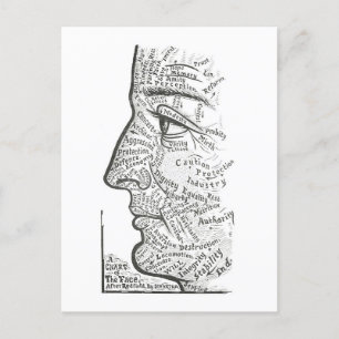 "Grafiek van het gezicht" voor persoonlijkheidsbeo Briefkaart