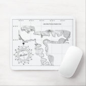 Grafiek van het meer van Arthur Mousepad Muismat (Met muis)