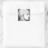 Grafiek Vierkante Sticker (Tas)