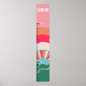 Grafiek voor de groei van kleine meisjes in het kl poster (Voorkant)