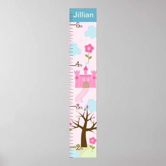 Grafiek voor droomgroei Castle/Princess blijft op Poster (Voorkant)