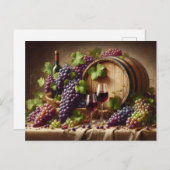 Grafieken en wijnstilstand briefkaart (Voorkant / Achterkant)