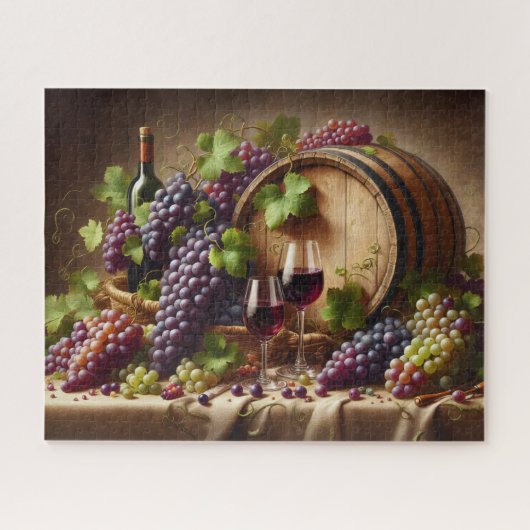 Grafieken en wijnstilstand legpuzzel (Horizontaal)