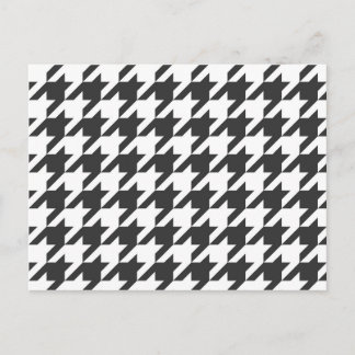 Grafiet Dark Gray Houndstooth Briefkaart