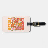 Grafisch aggregaat van de Groovy-ventilator Bagagelabel (Voorkant horizontaal)