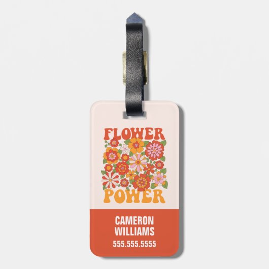 Grafisch aggregaat van de Groovy-ventilator Bagagelabel (Achterkant verticaal)