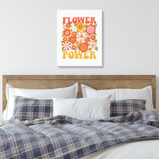 Grafisch aggregaat van de Groovy-ventilator Canvas Afdruk (Insitu (Slaapkamer))