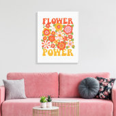 Grafisch aggregaat van de Groovy-ventilator Canvas Afdruk (Insitu (Woonkamer))