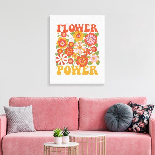 Grafisch aggregaat van de Groovy-ventilator Canvas Afdruk (Insitu (Woonkamer))