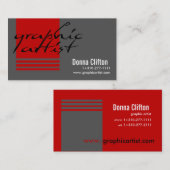 Grafisch artiest visitekaartje (Voorkant / Achterkant)