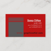 Grafisch artiest visitekaartje (Achterkant)